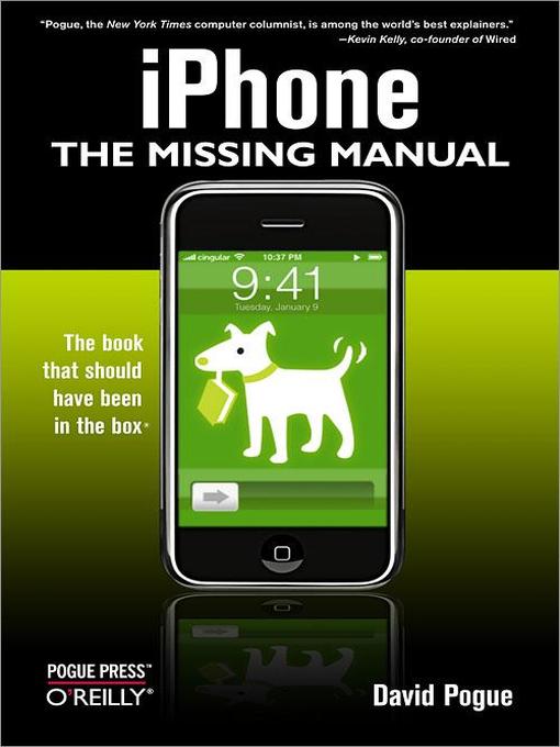 Title details for iPhone:  the Missing Manual by David Pogue - Available